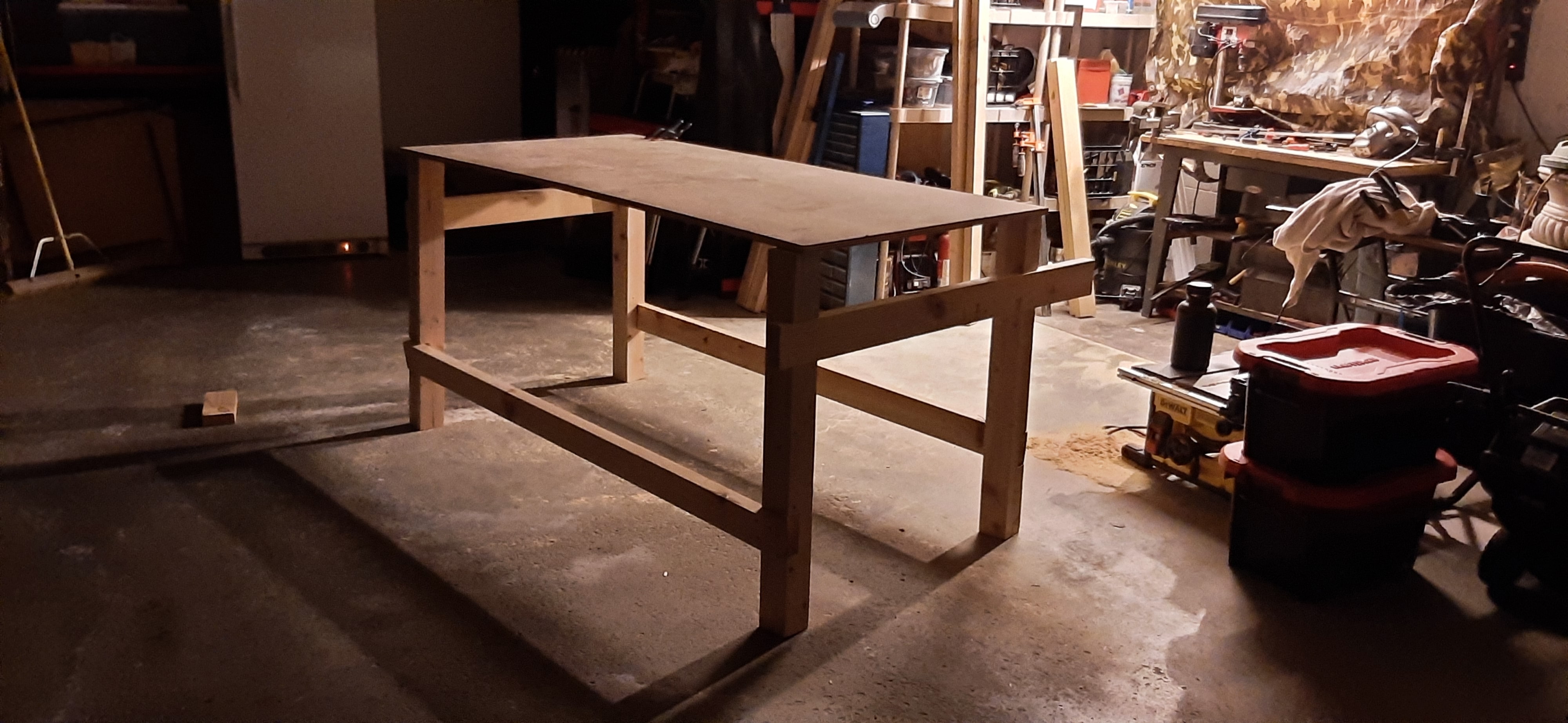 Bench dry fitted together