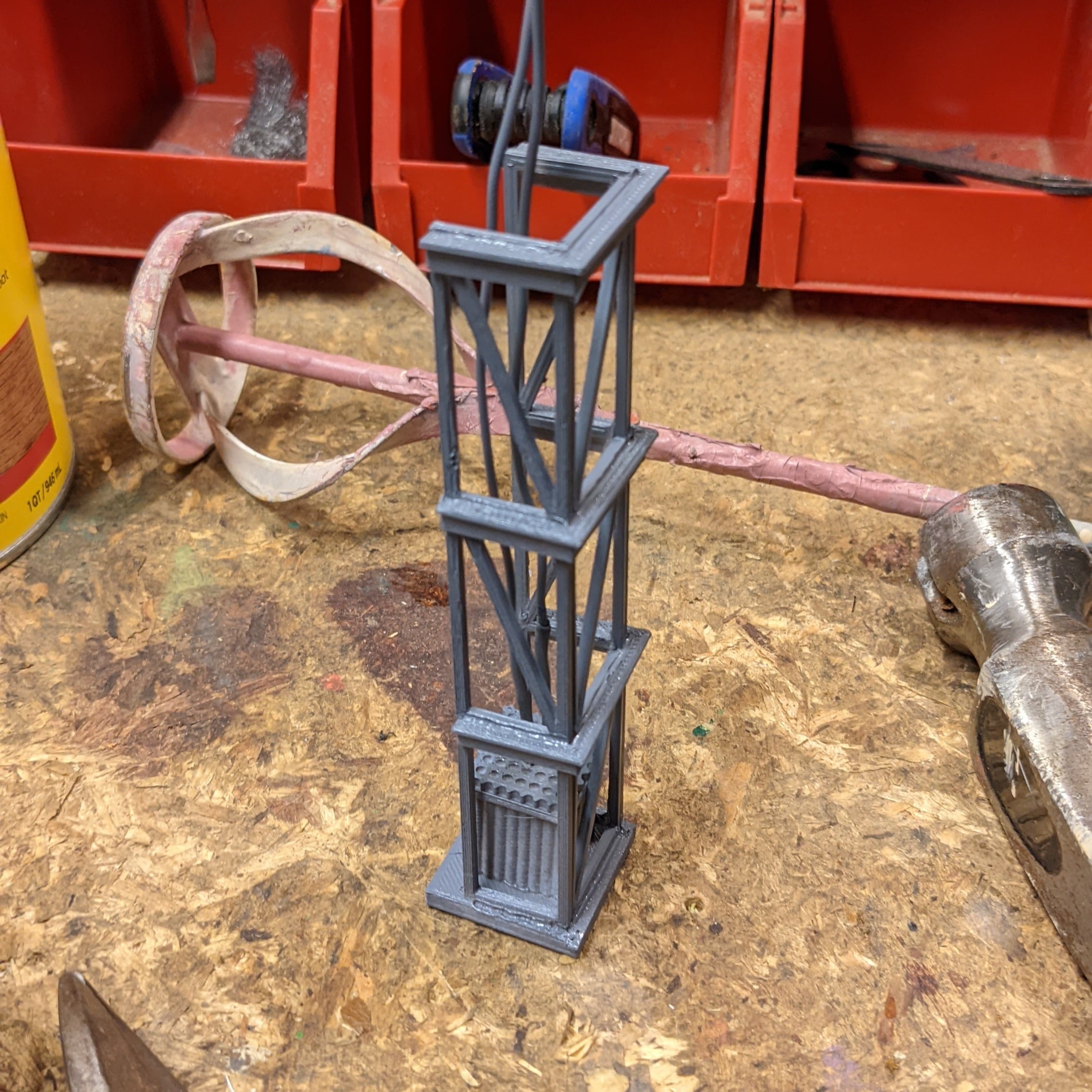 Primed power core assembly and frame
